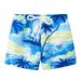 WREESH Kids Boys Sport Shorts Summer Beach Shorts Casual Workout Shorts Children s Printed Rubber Waist Shorts Baby Clothes Blue