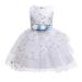 Girl Summer Clothes 2-10Y Children Sleeveless Floral Embroidered Tulle Ball Gown Princess Prom Dresses For Girls