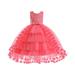 Summer Dresses For Girls 2023 New Children S Lace Wedding Skirt Princess Attended The Party To Attend The Event Elegant And Sweet Formal Dress