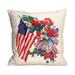 Fall Throw Pillows 18x18 4th Of July Decorations Pillow Covers 18x18 Set Of 4 Memorial Day Patriotic Throw Pillow Covers God America Flag And Stripes Independence Day Decor For Home Pillows for Kids