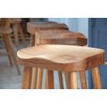 Classic Oak Stool/ Handmade To Any Height/ Solid Kitchen Island Bar Stool/2 Seat Sizes Available UK