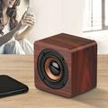 Aoujea Portable Bluetooth Speakers Bookshelf Retro Wooden Bluetooth Mini Speaker Subwoofer Stereo Card Built-in Lithium Battery Bluetooth Audio