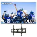 Samsung QN77S90CAFXZA 77 4K OLED Smart TV with AI Upscaling with a Sanus VMPL50A-B1 Tilting Wall Mount for 32 -85 Flat Screen TVs (2023)