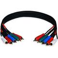 1.5ft 22AWG 5-RCA Component Video/Audio Coaxial Cable (RG-59/U) - Black