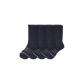Men's Merino Wool Blend Calf Sock 4-Pack - Navy - Extra Large - Bombas