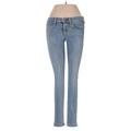 Rag & Bone/JEAN Jeans - Low Rise Skinny Leg Denim: Blue Bottoms - Women's Size 25 - Medium Wash