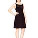 Kate Spade Dresses | Kate Spade Square Neck Open Cable Sweater Black Fit Flare Mini Dress Size Small | Color: Black | Size: S