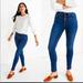 Madewell Jeans | Madewell Plus Size Mid-Rise Button-Fly Raw Hem Skinny Jeans | Color: Blue | Size: 37