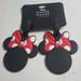 Disney Other | Disney Minnie Mouse Rubber Luggage Tags, Set Of 2.New. | Color: Black/Red | Size: Os