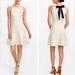 J. Crew Dresses | J.Crew Linen Blend Keyhole Bow Back Dress Size 4 | Color: Black/Cream | Size: 4