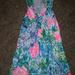 Lilly Pulitzer Dresses | Lilly Pulitzer Amina Bohemian Queen Tank Shirt Dress Size Xs Euc | Color: Blue/Pink | Size: Xs