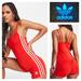 Adidas Pants & Jumpsuits | Adidas Originals Red 3-Striped Jumpsuit | Color: Red | Size: L