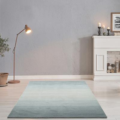 Wollteppich THEKO "Wool Comfort", grau, B:70cm H:14mm L:140cm, Schurwolle, Teppiche, Handweb Teppich, reine Wolle, handgewebt, brilliante Farben, Scandi Image