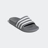 Badesandale ADIDAS SPORTSWEAR "AQUA ADILETTE", Gr. 40,5, grau (grau three, cloud weiß, grau three), Synthetik, sportlich, Schuhe