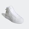 Sneaker ADIDAS SPORTSWEAR "BRAVADA 2.0 PLATFORM MID", Gr. 40,5, weiß (cloud weiß, cloud weiß, chalk weiß), Textil, sportlich, Schuhe, Design auf den Spuren des adidas Nizza