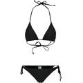 Bügel-Bikini URBAN CLASSICS "Urban Classics Damen Ladies Recycled Triangle Bikini" Gr. L, N-Gr, schwarz (black) Damen Bikini-Sets Ocean Blue