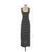 Forever 21 Casual Dress - Maxi: Black Stripes Dresses - Women's Size Small