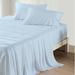 Delara GOTS Certified 100% Organic Cotton, 400TC Long Staple Cotton, Sateen Sheet Sets in Blue | Twin | Wayfair DELSATSSTWIN-LB