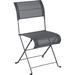 Fermob Dune Patio Dining Side Chair Sling in Gray | 34 H x 18 W x 20 D in | Wayfair 120147ST