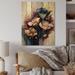 Red Barrel Studio® Blue & Burgundy Cally Lily Bouquet I - Unframed Print on Wood Metal in Blue/Brown/Red | 32 H x 16 W x 1 D in | Wayfair