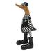 Trinx Emilee Racing Duck Bamboo Root & Teak Wood Figurine Wood in Black/Brown/White | 10.75 H x 3.9 W x 5 D in | Wayfair