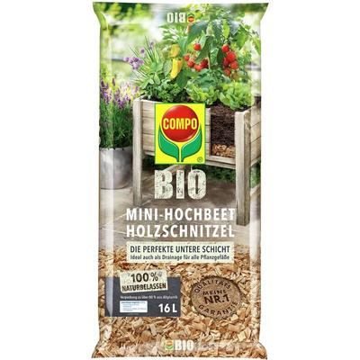 Bio Mini-Hochbeet Holzschnitzel 16 Liter - Compo