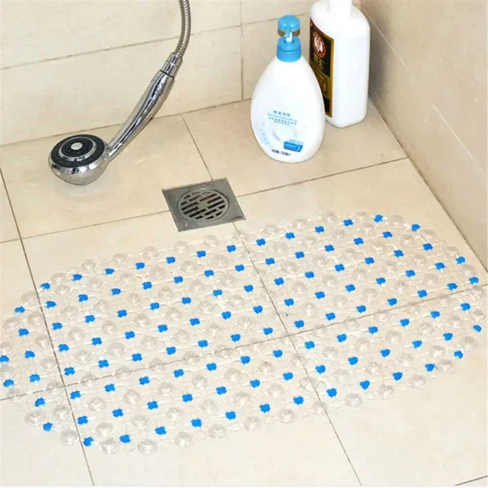 Tapis de bain rectangulaire antidérapant en PVC, douche douce, tapis de Massage pour salle de bain, ventouse, tapis de baignoire antidérapant, tapis de salle de bain de grande taille