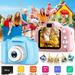 FungLam Kids Selfie Camera Kids Digital Camera 1080P HD Mini Video Camcorder with 32GB SD Card Toy Camera for 3-12 Year Old Girl (Pink)