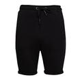 Leif Nelson Herren Kurze Hose Jogging Shorts Kurze Trainingshose Sporthose Slim Fit Männer Kurze Jogginghose Fitnesshose Fitness-Short für Training Sport Bodybuilding LN8316; XXL; Schwarz