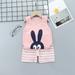 2Pcs Baby Girls Outfit Clearance Toddler Kids Baby Boys Girls Fashion Cute Sleeveless Vest ShortsPrint Casual Suit