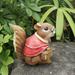 Resin Squirrel Garden Statue Lively Squirrel Painted Resin Sculptures for Patio Lawn Yard Art Decoration