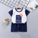 2Pcs Baby Girls Outfit Clearance Toddler Kids Baby Boys Girls Fashion Cute Short SleevePrint Casual Suit