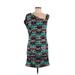 Laundry by Design Casual Dress - Sheath: Teal Chevron/Herringbone Dresses - Women's Size 6