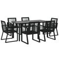 vidaXL Patio Dining Set Black Garden Outdoor Seating 3/5/7/9 Piece Multi Sizes