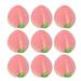 12pcs Simulation Peach Decor Fake Peach Photography Props Lifelike Peach Decor Shopwindow Display Ornament for Home Party Decor (Pink)