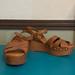 Nine West Shoes | Nine West Sandal Wedges Brown Size 7.5 | Color: Brown | Size: 7.5
