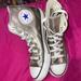 Converse Shoes | Converse Chuck Taylor All Star Metallic Sneakers High Top Sz7 | Color: Silver | Size: 7