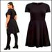 Torrid Dresses | Bnwt Torrid 3 Black Fleece Lined Short Sleeve W/ Pockets Skater Fit Flare Dress | Color: Black | Size: 3x