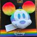 Disney Accessories | Disney Mickey Mouse Rainbow Pride Lgbtq Collectible Plush Keychain Bag Clip-On | Color: Blue/Red | Size: One Size