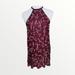 Free People Dresses | Free People Burgundy Purple Gold Sequin Mini Dress Size Xs | Color: Gold/Purple | Size: Xs