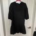 Zara Dresses | Last Callzara Black Puff Sleeve Drop Waist Dress Xl | Color: Black | Size: Xl