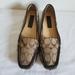 Coach Shoes | Coach Brown Tan Loafer Canvas Leather Size 8 | Color: Brown/Tan | Size: 8