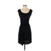 Ya Los Angeles Casual Dress - A-Line Scoop Neck Sleeveless: Black Print Dresses - Women's Size Small