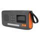 Emergency Hand Crank Radio, Portable Solar DAB Radio, AM FM Portable Radio with SOS Alarm, 3W Flashlight, Survival Solar Powered Radio for Camping