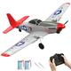 VOLANTEXRC RC Plane, P51D Mustang, 2CH 2.4GHz Remote Controlled Aircraft with 2 Batteries and 6-Axis Gyro Stabiliser, 2 Channel RTF RC Plane for Beginners, Children, Adults (762-3 RTF)