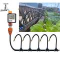 Outdoor Misting Cooling System Kit With Flexible Adjustable Nozzles & Flexible Misting Line & Filter, Patio Misters Mister System Drip Irrigation System For Outside Patio(Size:30m tube+ 30 nozzles,)