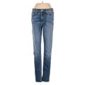 Hudson Jeans Jeans - Mid/Reg Rise Skinny Leg Denim: Blue Bottoms - Women's Size 26 - Medium Wash