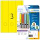 HERMA File labels A4 61x297 mm yellow paper matt opaque 60 pcs.