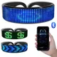 Lunettes futuristes électroniques brillantes Bluetooth LED accessoire pour fête bar festival