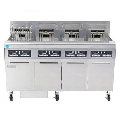 Frymaster FPRE417TC Commercial Electric Fryer - (4) 50 lb Vats, Floor Model, 208v/3ph, (4) 50-lb. Frypots, Freestanding, Stainless Steel